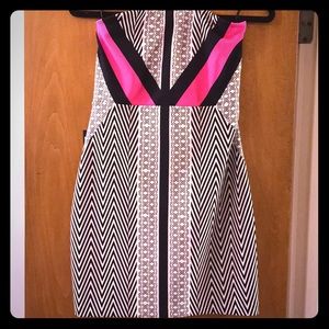 NWT Express strapless geometric dress size 6